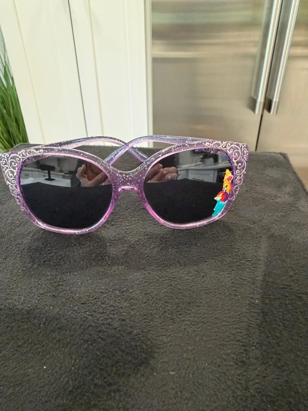 Source Unknown Purple Glitter Kids Sunglasses